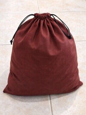 Unbranded Burgundy Drawstring Storage Dust Bag Sized 14.5 x 15-inch